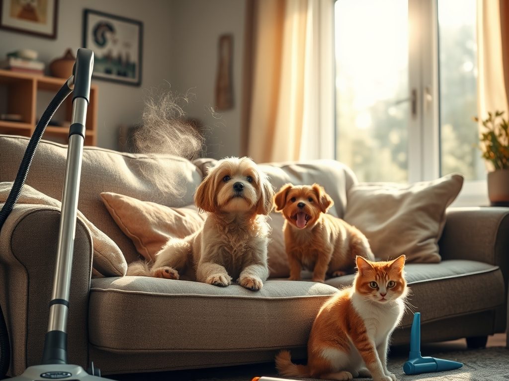 Sprzątanie domu ze zwierzętami: skuteczne metody na sierść, zapach i codzienny porządek